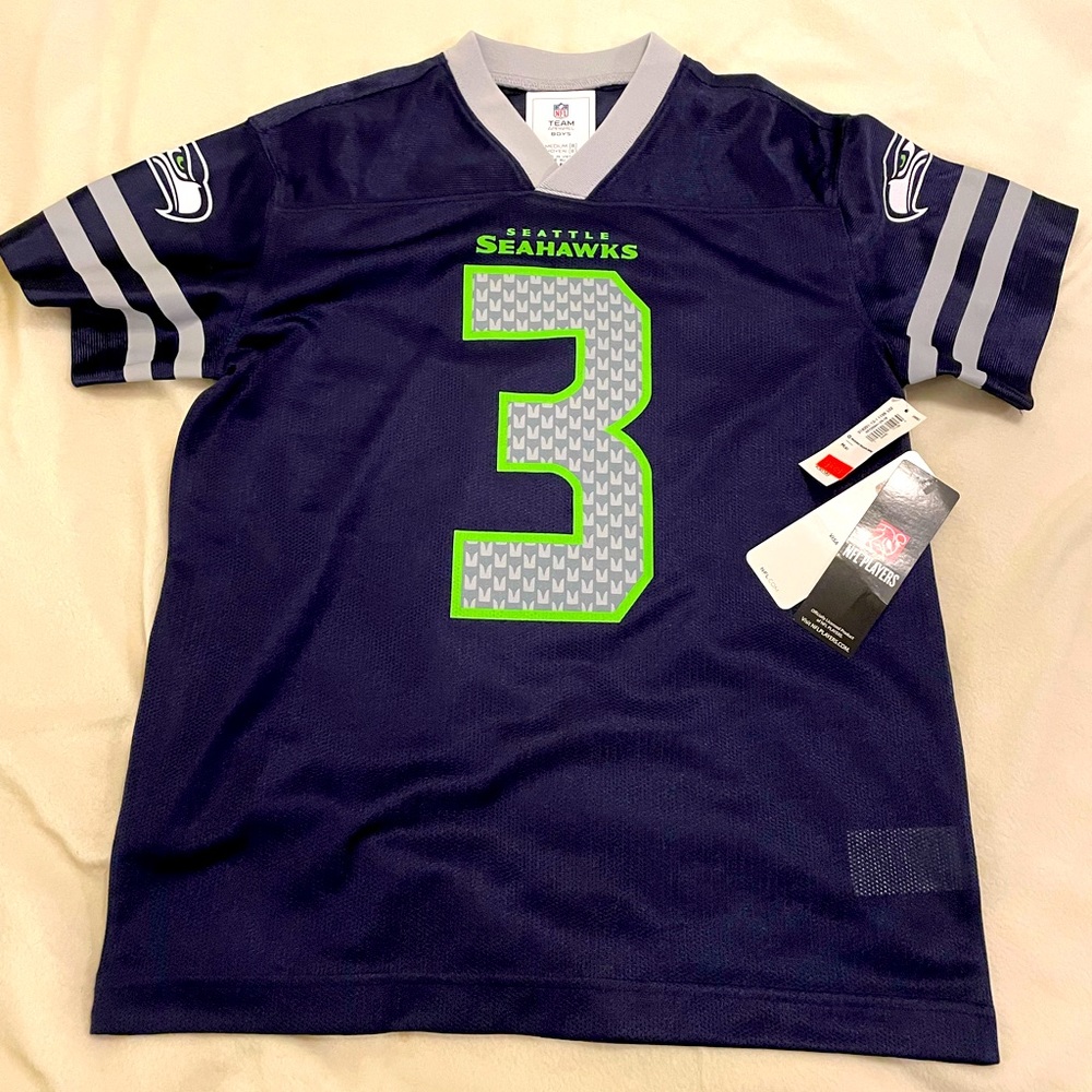 Russell Wilson Seahawks jersey size 8 NWT